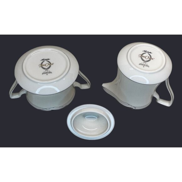 Noritake Fine China Sterling Cove 7720 Creamer and Sugar Set - Picture 5 of 7